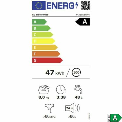 Πλυντήριο ρούχων LG 1400 rpm 8 kg