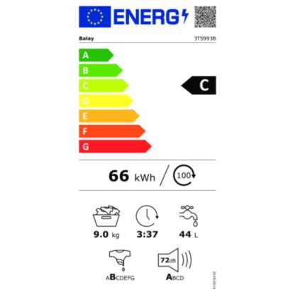 Πλυντήριο ρούχων Balay 3TS993BT 9 kg 1200 rpm