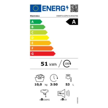 Πλυντήριο ρούχων Electrolux EW6F5142FB Λευκό