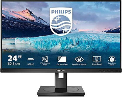 Philips S-line 243S1 IPS Monitor 23.8" FHD 1920x1080 με Χρόνο Απόκρισης 4ms GTG