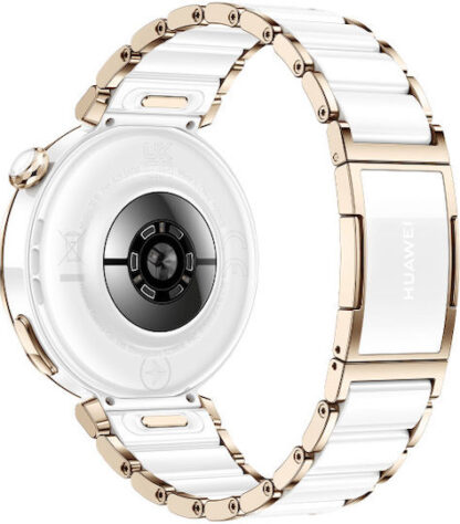 Huawei Watch GT 5 Pro Ceramic 42mm Αδιάβροχο με Παλμογράφο (Ceramic White)