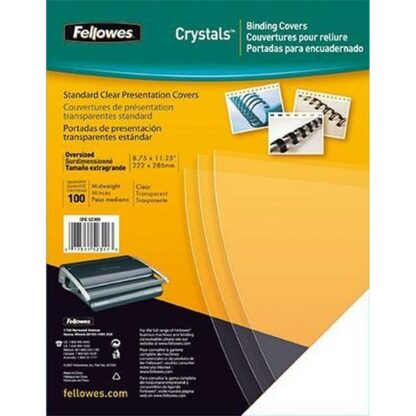 Binding Covers Fellowes 100 Τεμάχια Κρυστάλλινο PVC A4 (x10)