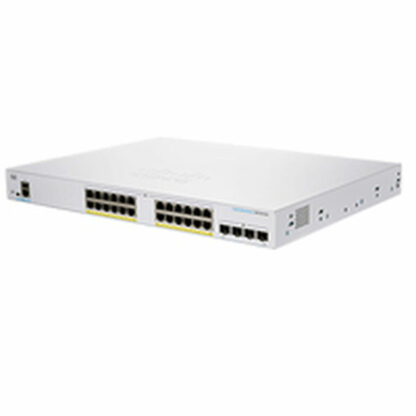 Διακόπτης CISCO CBS350-24P-4X-EU Λευκό 195 W