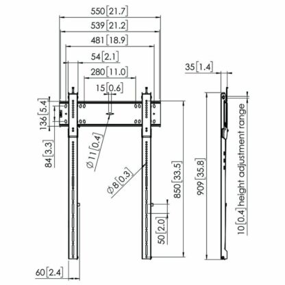 Βάση Τηλεόρασης Vogel's 7368150 43" 100" 100 kg