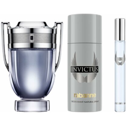 Σετ Ανδρικό Άρωμα Paco Rabanne Invictus 3 Τεμάχια