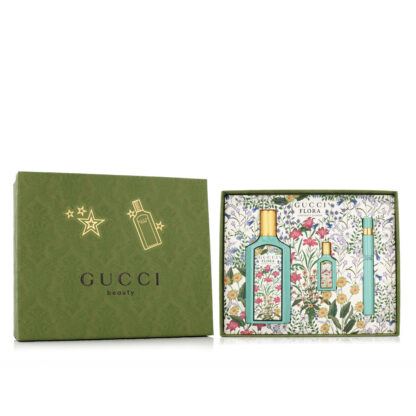 Σετ Γυναικείο Άρωμα Gucci EDP Flora Gorgeous Jasmine 3 Τεμάχια