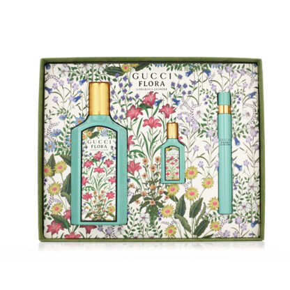 Σετ Γυναικείο Άρωμα Gucci EDP Flora Gorgeous Jasmine 3 Τεμάχια