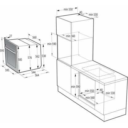 Πυρολυτικός Φούρνος Hisense BI64EPXE1SOL 3500 W