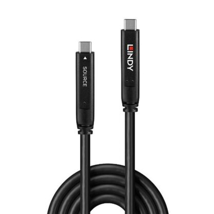 Καλώδιο USB-C LINDY 43393 Μαύρο 8 m