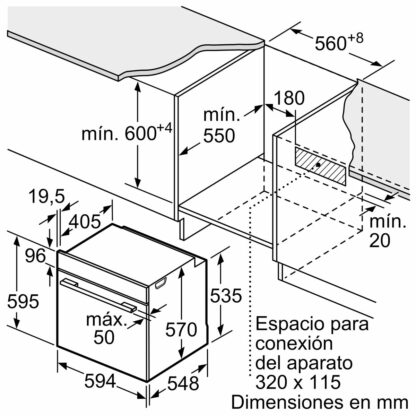 Πυρολυτικός Φούρνος BOSCH HBG578EB7 3600 W 71 L