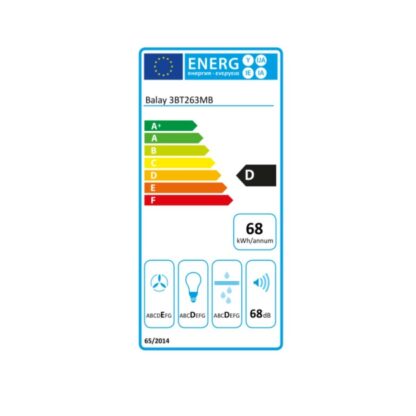 Συμβατικός Απορροφητήρας Balay 3BT263MB 60 cm 360 m³/h 68 dB 146W Λευκό