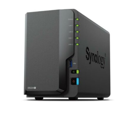 Αποθήκευση Δικτύου Synology DS224P Μαύρο Intel Celeron J4125