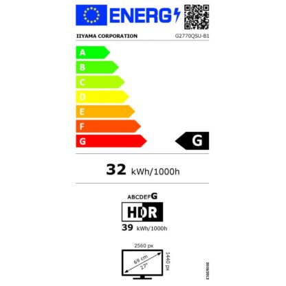 Οθόνη Iiyama G2770QSU-B1 27" 165 Hz IPS LED LED IPS LCD Flicker free