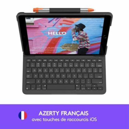 Κάλυμμα Tablet Logitech Slim Folio Γραφίτης AZERTY