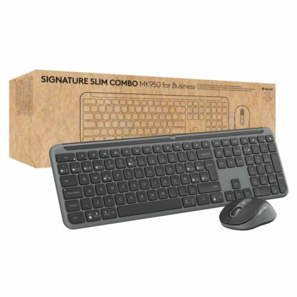 Πληκτρολόγιο και Ποντίκι Logitech MK950 Γραφίτης Ισπανικό Qwerty