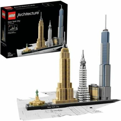 Παιχνίδι Kατασκευή Lego Architecture 21028 New York Πολύχρωμο 600 Τεμάχια