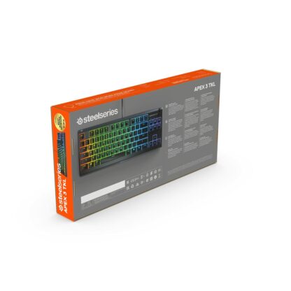 Πληκτρολόγιο Παιχνιδιού SteelSeries APEX 3 TKL Μαύρο Ισπανικό Qwerty