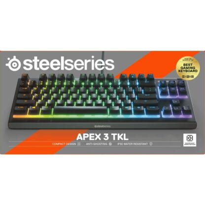 Πληκτρολόγιο Παιχνιδιού SteelSeries APEX 3 TKL Μαύρο Ισπανικό Qwerty