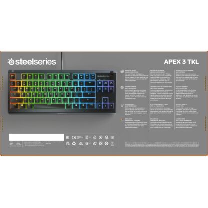 Πληκτρολόγιο Παιχνιδιού SteelSeries APEX 3 TKL Μαύρο Ισπανικό Qwerty