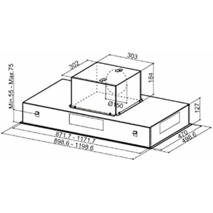 Συμβατικός Απορροφητήρας Mepamsa Cielo 740 m³/h 90cm Inox LED Χάλυβας