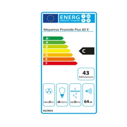 Συμβατικός Απορροφητήρας Mepamsa 320.0569.117 60 cm 290 m³/h 65W C Χάλυβας