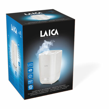 Υγραντήρας Υπερήχων Διαχυτής Αρωμάτων με LED LAICA 25 W 3,3 L Λευκό