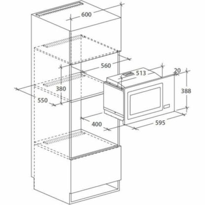 φούρνο μικροκυμάτων Rosieres RMG28DF 900 W 28 L