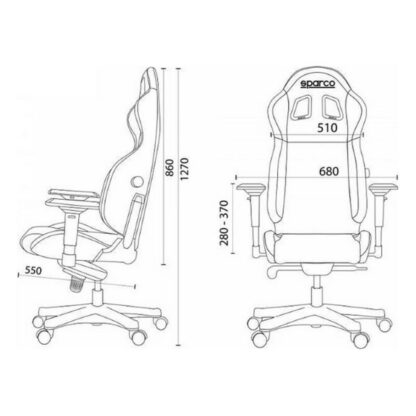 Καρέκλα Παιχνιδιού Sparco S00998NRRS Μαύρο Κόκκινο/Μαύρο