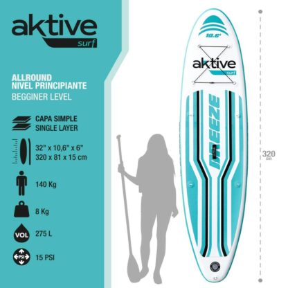 Φουσκωτή Κυματοσανίδα Paddle Surf με Αξεσουάρ Aktive