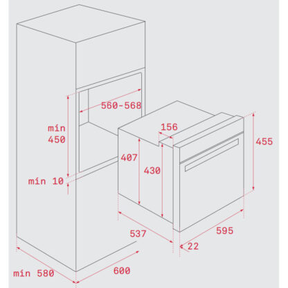 Πυρολυτικός Φούρνος Teka 41534010 44 L Display LED 2615W 44 L