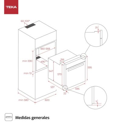 Φούρνος Πολλαπλών Χρήσεων Teka HCB6526 1400 W 71 L