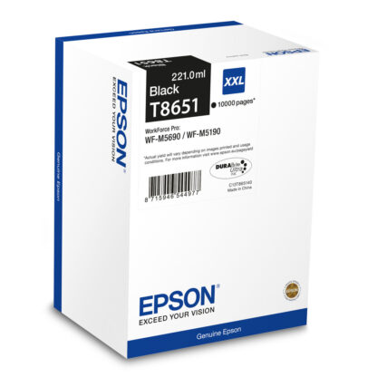 Αυθεντικό Φυσίγγιο μελάνης Epson C13T865140 Μαύρο