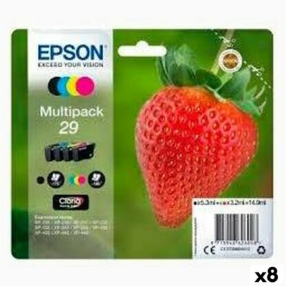 Αυθεντικό Φυσίγγιο μελάνης Epson XP 235 332 335 432 435 Μαύρο/Κυανό/Ματζέντα/Κίτρινο 4 Τεμάχια (8 Μονάδες)