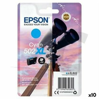 Αυθεντικό Φυσίγγιο μελάνης Epson XP-5100 5105 WF2860DWF 2865DWF Κυανό (x10)