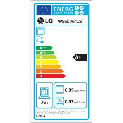 Πυρολυτικός Φούρνος LG WSED7612S 76 L