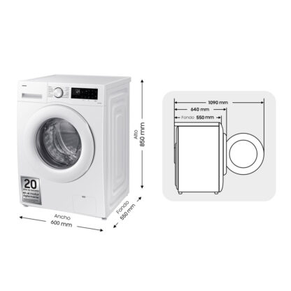 Πλυντήριο ρούχων Samsung WW11DG5B25TEEC 11 Kg 60 cm 1400 rpm