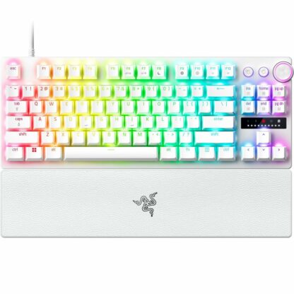 Πληκτρολόγιο Razer Huntsman V3 Pro Λευκό Ισπανικό Qwerty