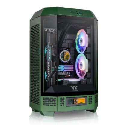 Thermaltake The Tower 300 Racing Green Micro Tower Tempered Glass PC Gaming Case