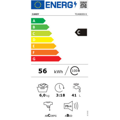 Πλυντήριο ρούχων Candy TCA063D3S 1000 rpm 6 Kg 41 cm