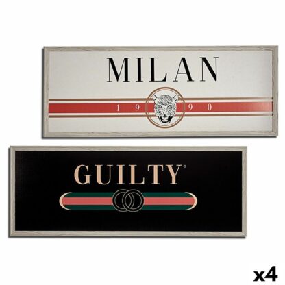 Πίνακας GUILTY MILAN τσιπ - ματ 2 x 46 x 121 cm (4 Μονάδες)