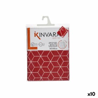 Τραπεζομάντηλο Kinvara ZIGI-21469-26 Μπορντό Καμβά 140 x 180 cm Ανθεκτικό στους λεκέδες Ρίγες (x10)