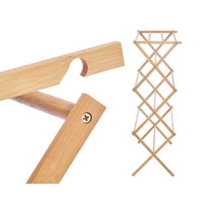 Απλώστρα Ρούχων Πτυσσόμενη Kipit WR4054B-1 BAMBOO Φυσικό Bamboo 74 x 36 x 111 cm 74 x 8 x 50 cm (4 Μονάδες)