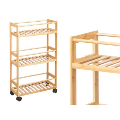 Ράφια Kipit WR5512 Φυσικό Bamboo πολυπροπυλένιο 44,5 x 75 x 20 cm (4 Μονάδες)