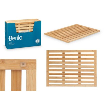 Χαλάκι μπάνιου Berilo BM632-6245 Φυσικό Bamboo 62 x 2 x 45 cm (12 Μονάδες)