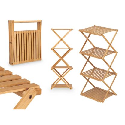 Ράφια GiftDecor CH68220-5 2 Φυσικό Bamboo 40 x 92,5 x 33,2 cm (4 Μονάδες)