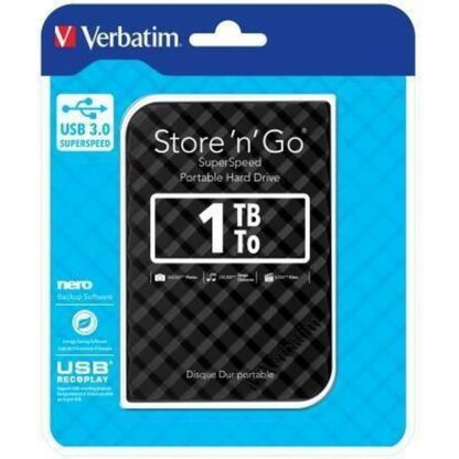 Εξωτερικός Σκληρός Δίσκος Verbatim Store n Go 1 TB