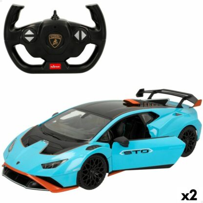 Αυτοκίνητο Radio Control Lamborghini Huracán STO Μπλε 1:14 (x2)