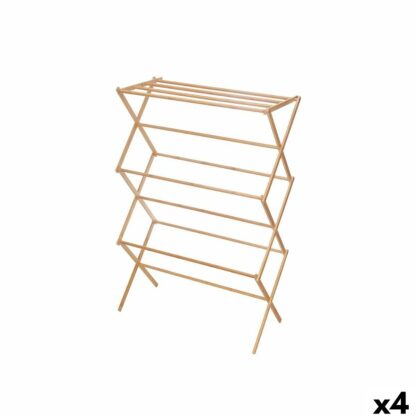 Απλώστρα Ρούχων Πτυσσόμενη Kipit WR4054B-1 BAMBOO Φυσικό Bamboo 74 x 36 x 111 cm 74 x 8 x 50 cm (4 Μονάδες)