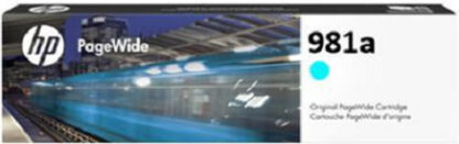 HP 981A Γνήσιο Μελάνι Εκτυπωτή InkJet Κυανό (J3M68A)