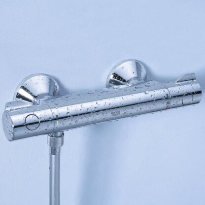 Grohe Grohtherm 800 Μπαταρία Ντουζιέρας Θερμοστατική Ασημί Κωδικός: 34558000